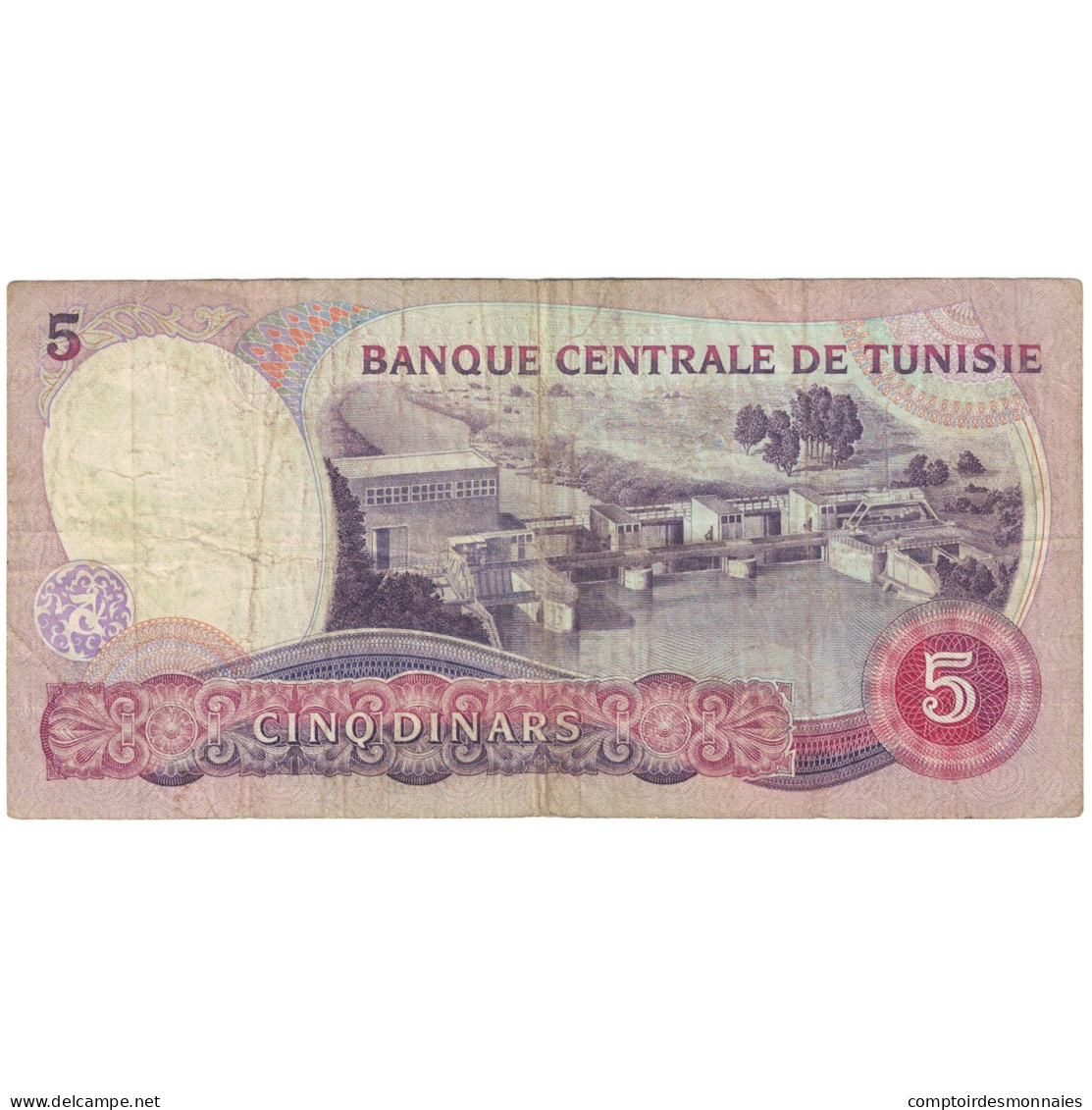 Billet, Tunisie, 5 Dinars, 1983, 1983-11-03, KM:79, TB+ - Tunisie