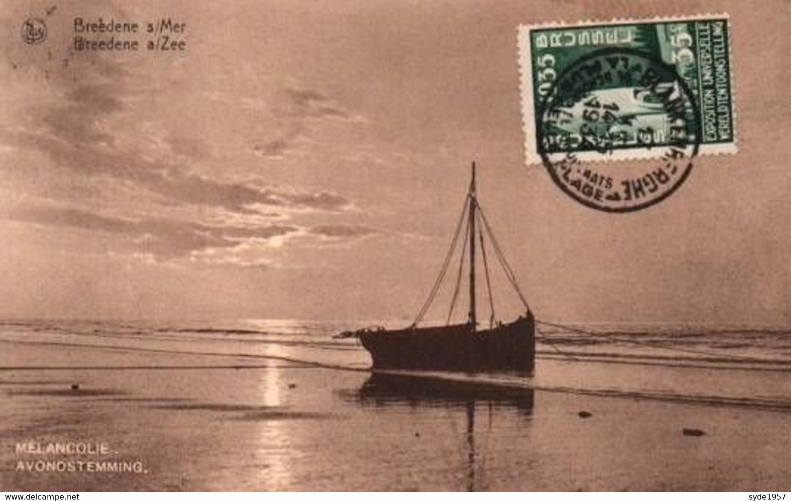 Bredene Sur Mer - Mélancolie - Barque Sur Bord De Plage - Bredene