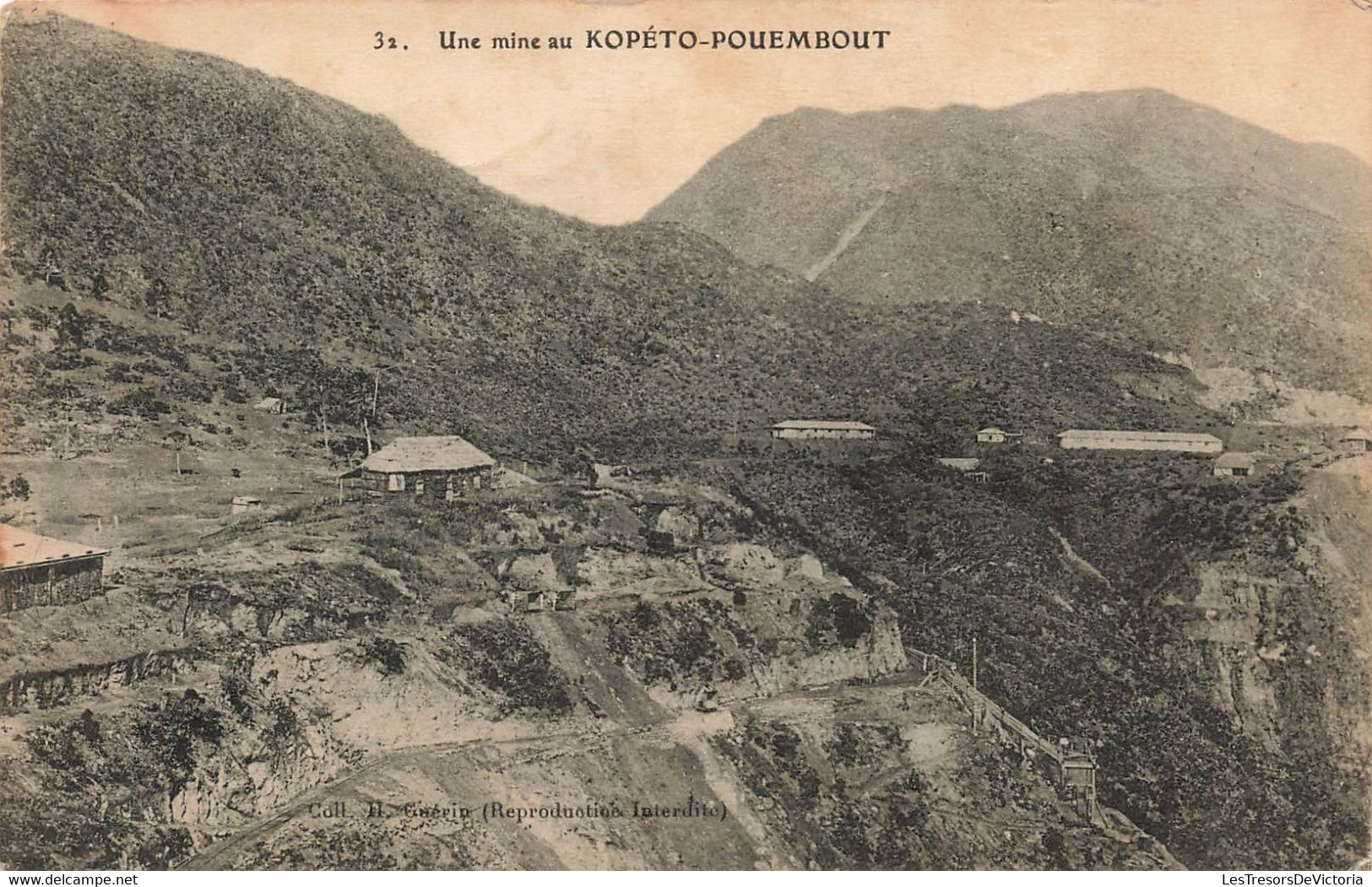 CPA NOUVELLE CALEDONIE - Une Mine Au Kopeto - Pouembout - Collection Guerin - Nouvelle-Calédonie