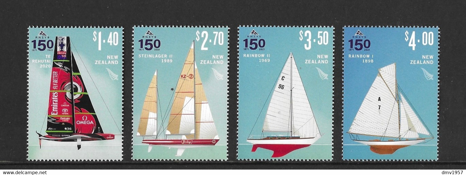 New Zealand 2021 MNH 150th Anniv Of Royal NZ Yacht Squadron Sg 4195/8 - Booklets
