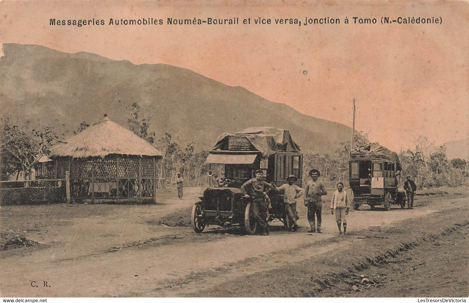 CPA NOUVELLE CALEDONIE - Messageries Automobiles NOUMEA - BOURAIL Et Vice-versa - Jonction à TOMO - Nieuw-Caledonië