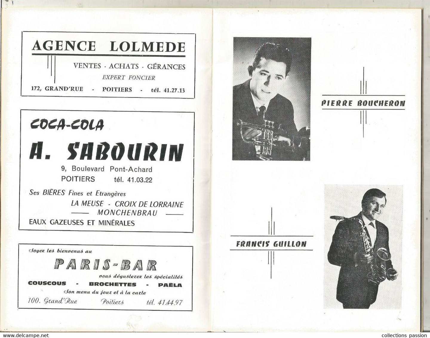 Programme, 1947-1967, 20 Ans De Chansons, Théatre De POITIERS ,1968,34 Pages, 9 Scans, Frais Fr 4.50 E - Programs