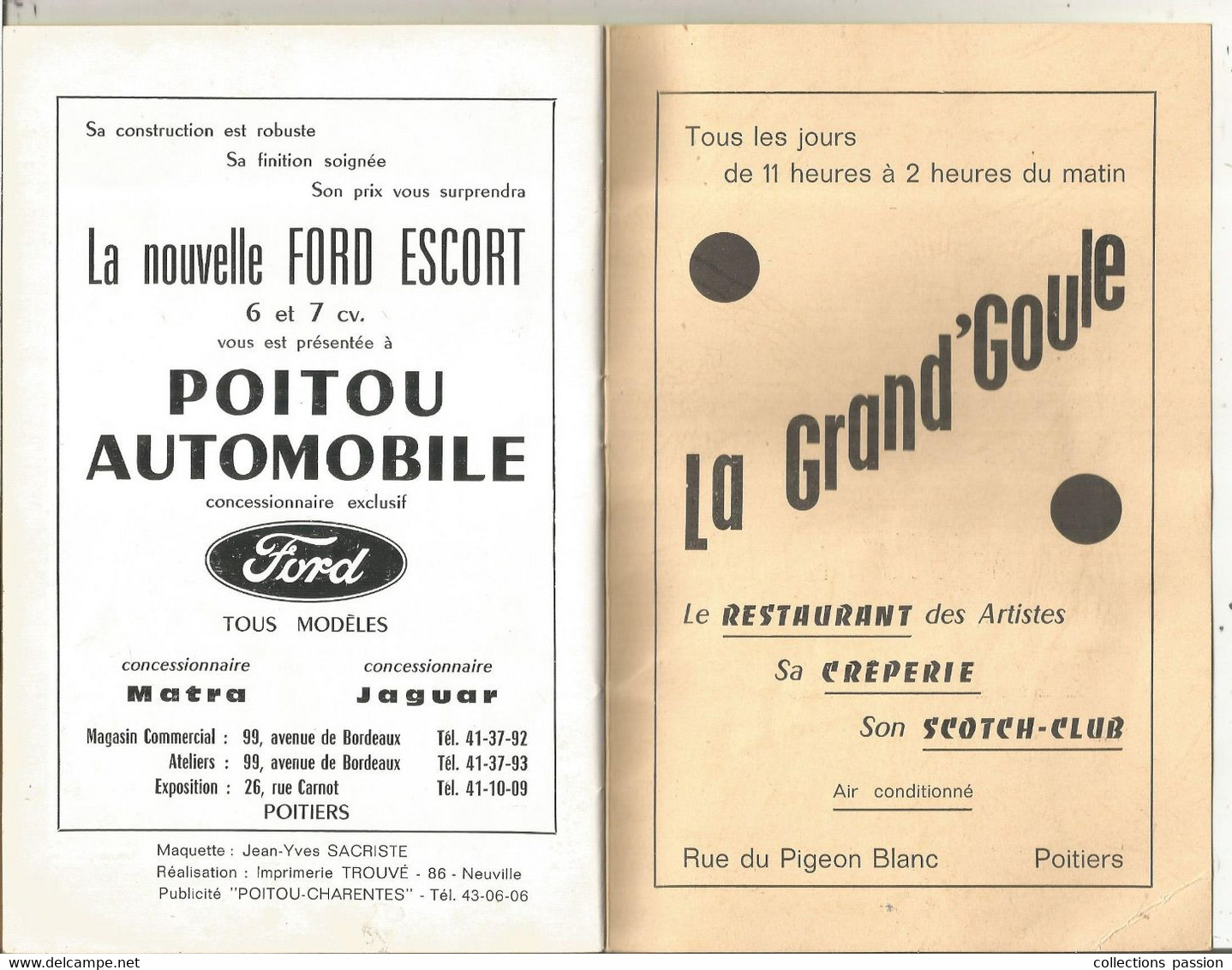 programme, 1947-1967, 20 ans de chansons, théatre de POITIERS ,1968,34 pages, 9 scans, frais fr 4.50 e