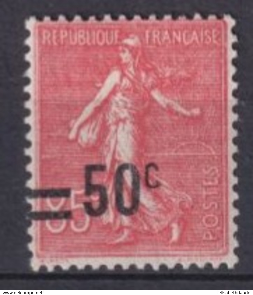 1926 - SEMEUSE SURCHARGEE - YVERT N° 221 * MLH  VARIETE BOUCLE C ! - Unused Stamps