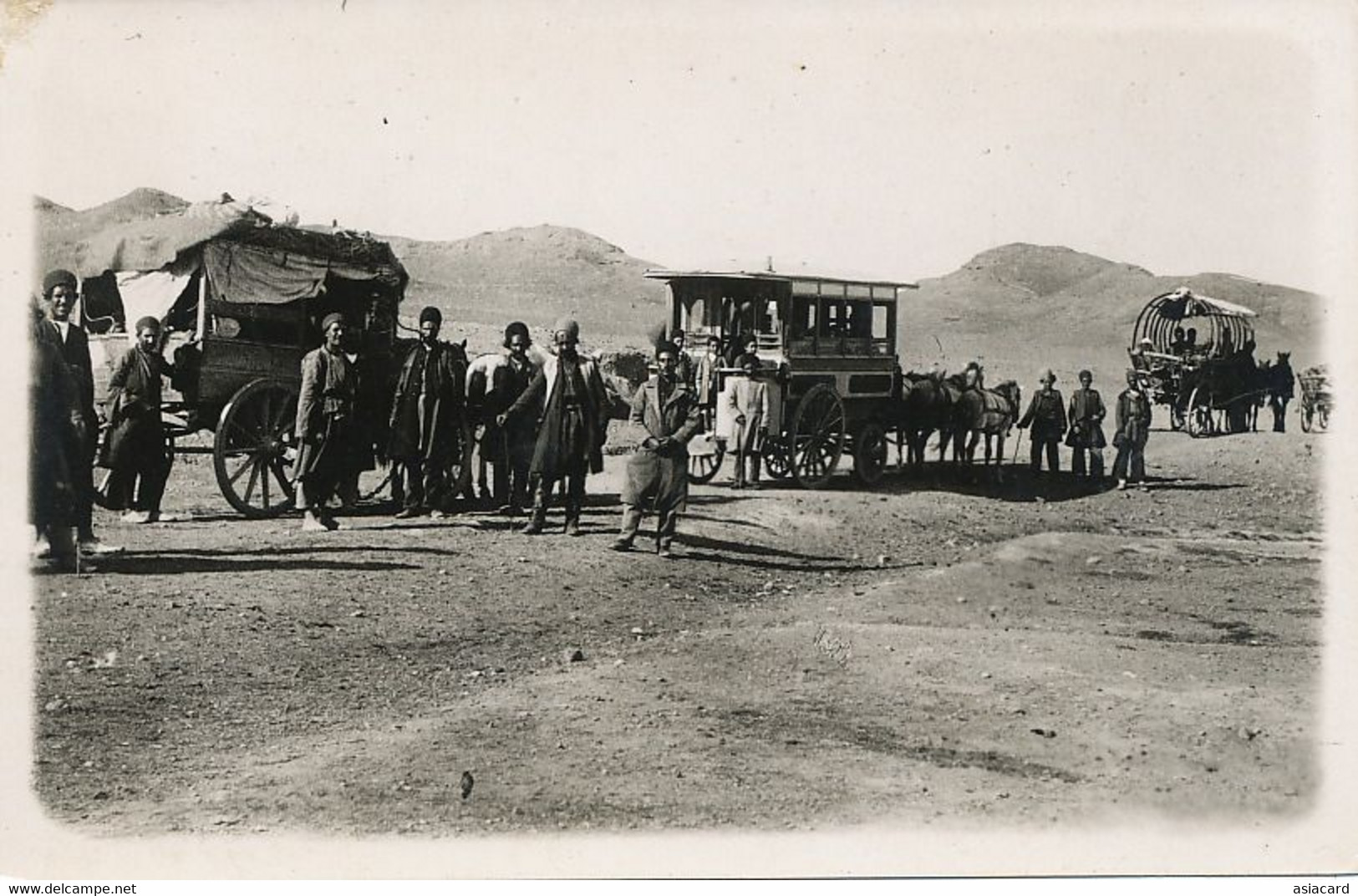 Real Photo Iran Transportation  Coach Caravan Caravane De Diligences - Iran