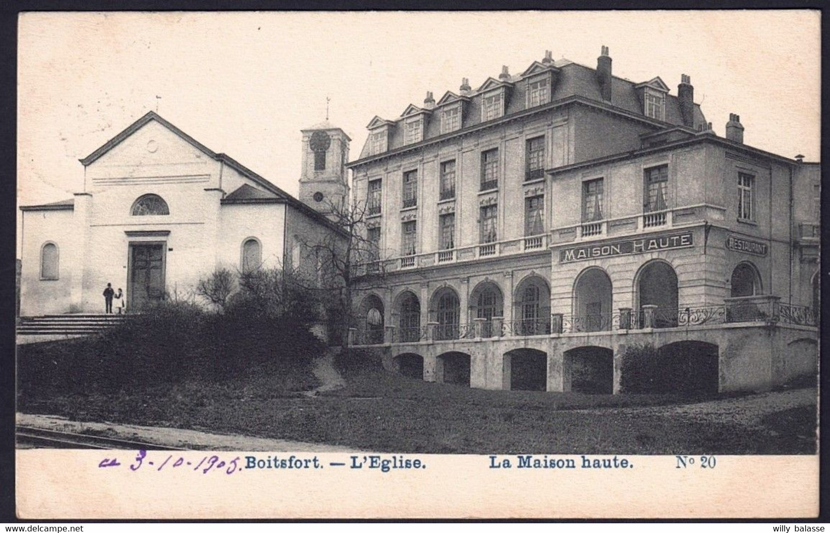 +++ CPA - BOITSFORT - L'Eglise - La Maison Haute  // - Watermaal-Bosvoorde - Watermael-Boitsfort