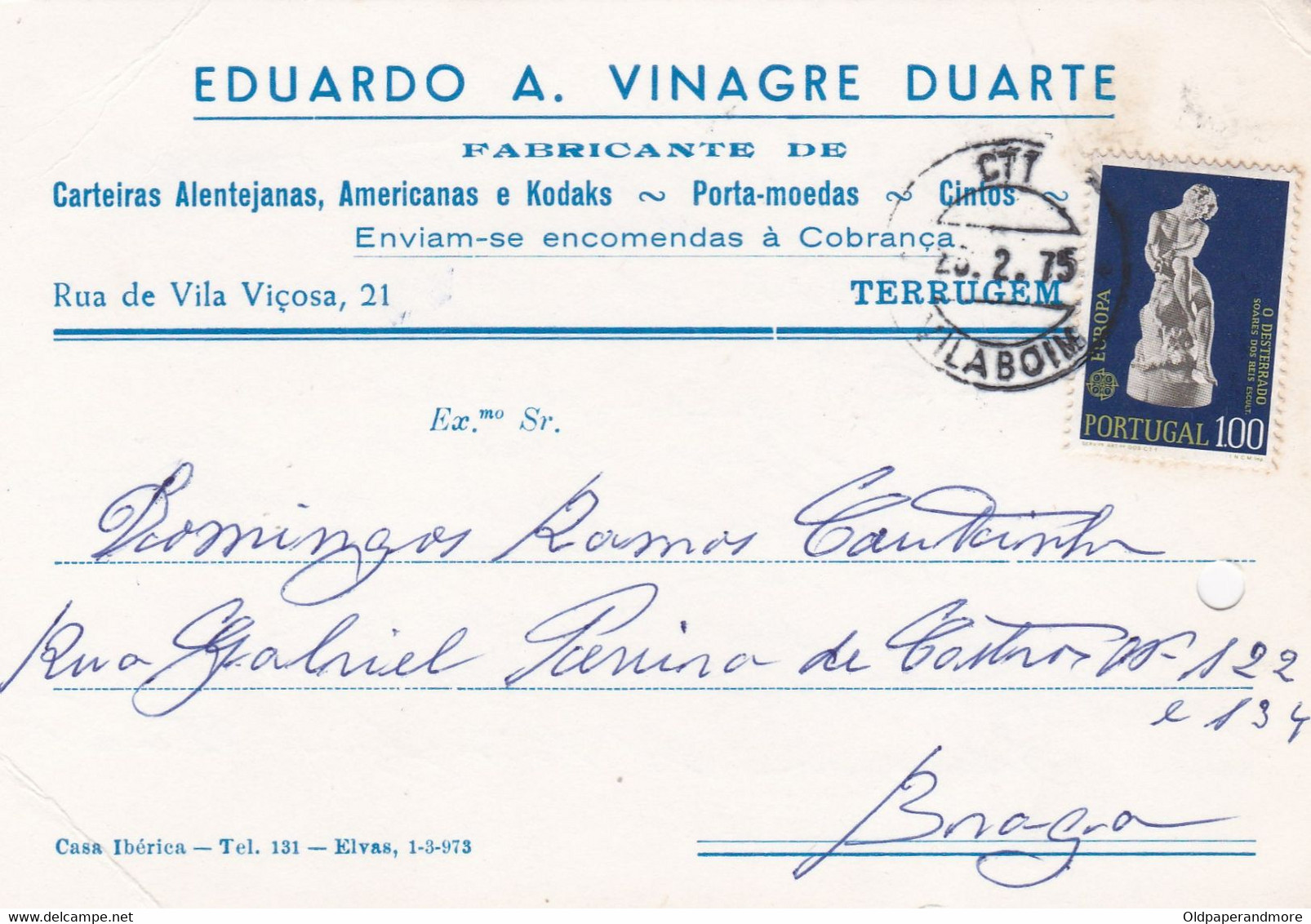 PORTUGAL COMMERCIAL POSTCARD - TERRUGEM - PORTALEGRE - Portalegre