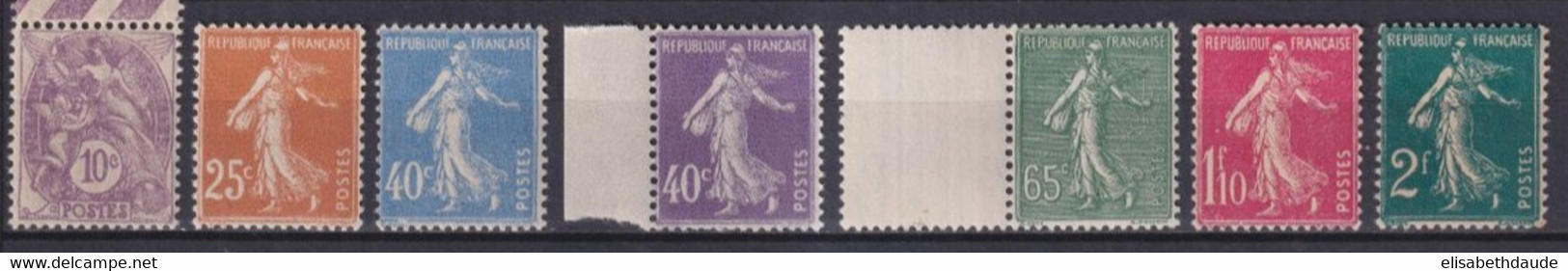 1927 - YVERT N° 233/239 ** MNH - COTE = 88 EUR. -  BLANC + SEMEUSE - Neufs