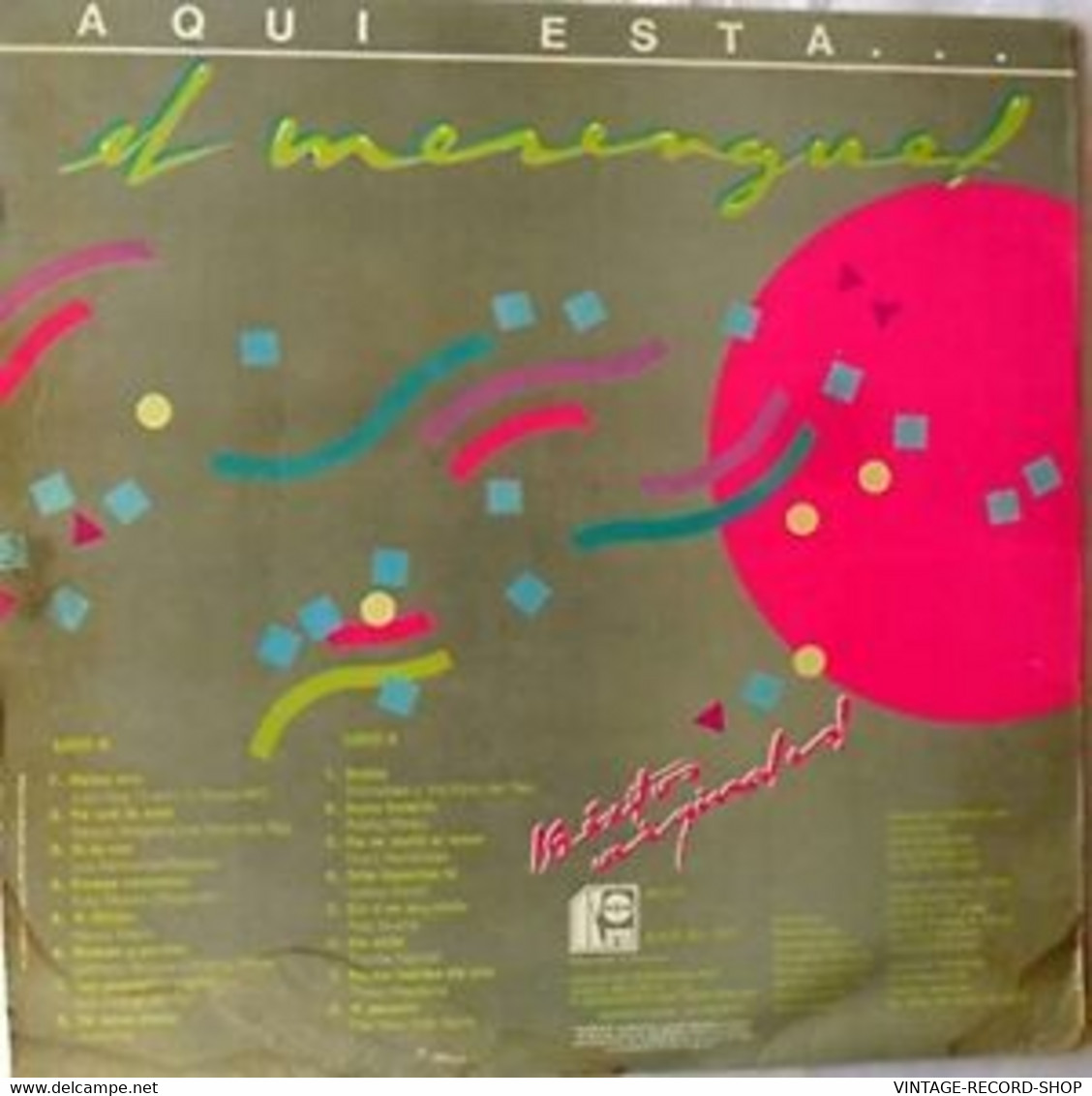 AQUI ESTA EL MERENGUE-LOS 16 EXITOS ORIGINALES-KAREN VENEZUELA 1995 VG++ - Altri - Musica Spagnola