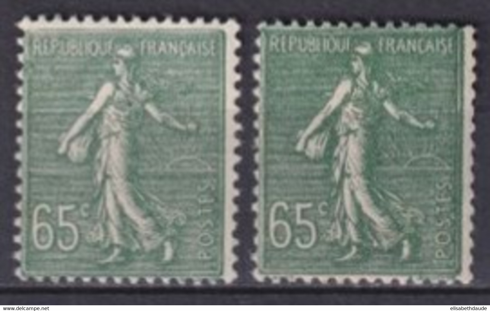 1927 - YVERT N° 234/234a ** MNH - COTE = 36 EUR. -  SEMEUSE - Neufs