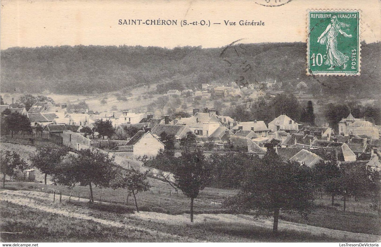 CPA France - Essonne - Saint Chéron - S Et O - Vue Générale - Oblitérée 19 Septembre 1923 - Panorama - Paysage - Village - Saint Cheron