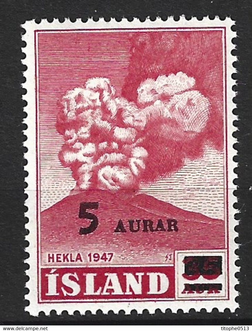 ISLANDE. N°250 De 1954. Volcan. - Volcans