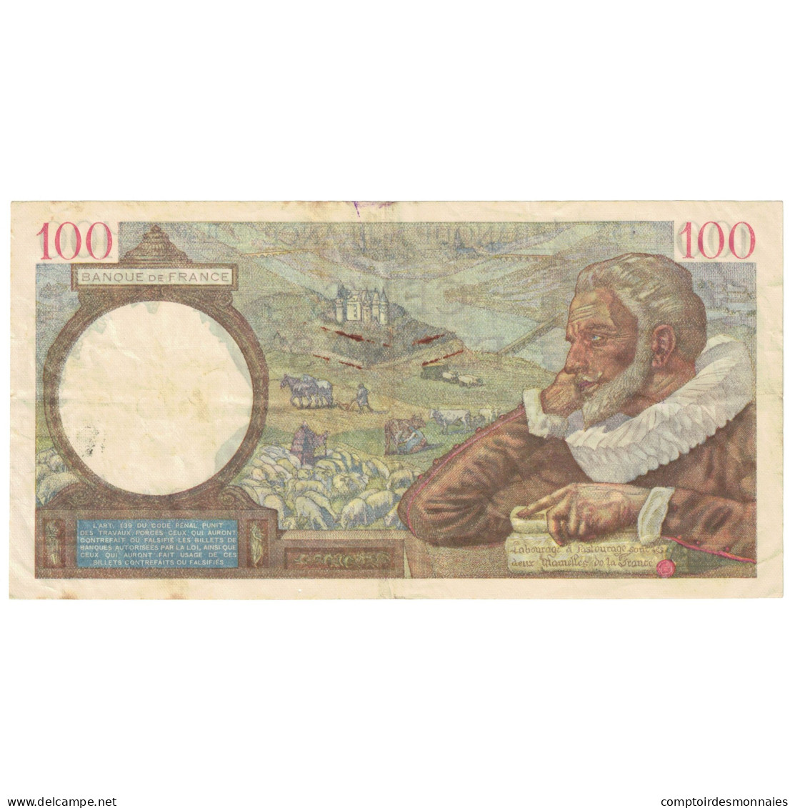 France, 100 Francs, Sully, 1941, H.20281, TTB, Fayette:26.49, KM:94 - 100 F 1939-1942 ''Sully''