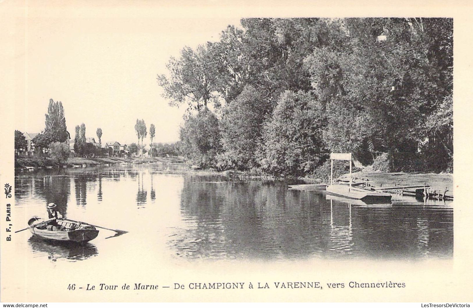 CPA France - Le Tour De Marne - De Champigny à La Varenne Vers Chennevières - B. F. Paris - Dos Non Divisé - Autres & Non Classés