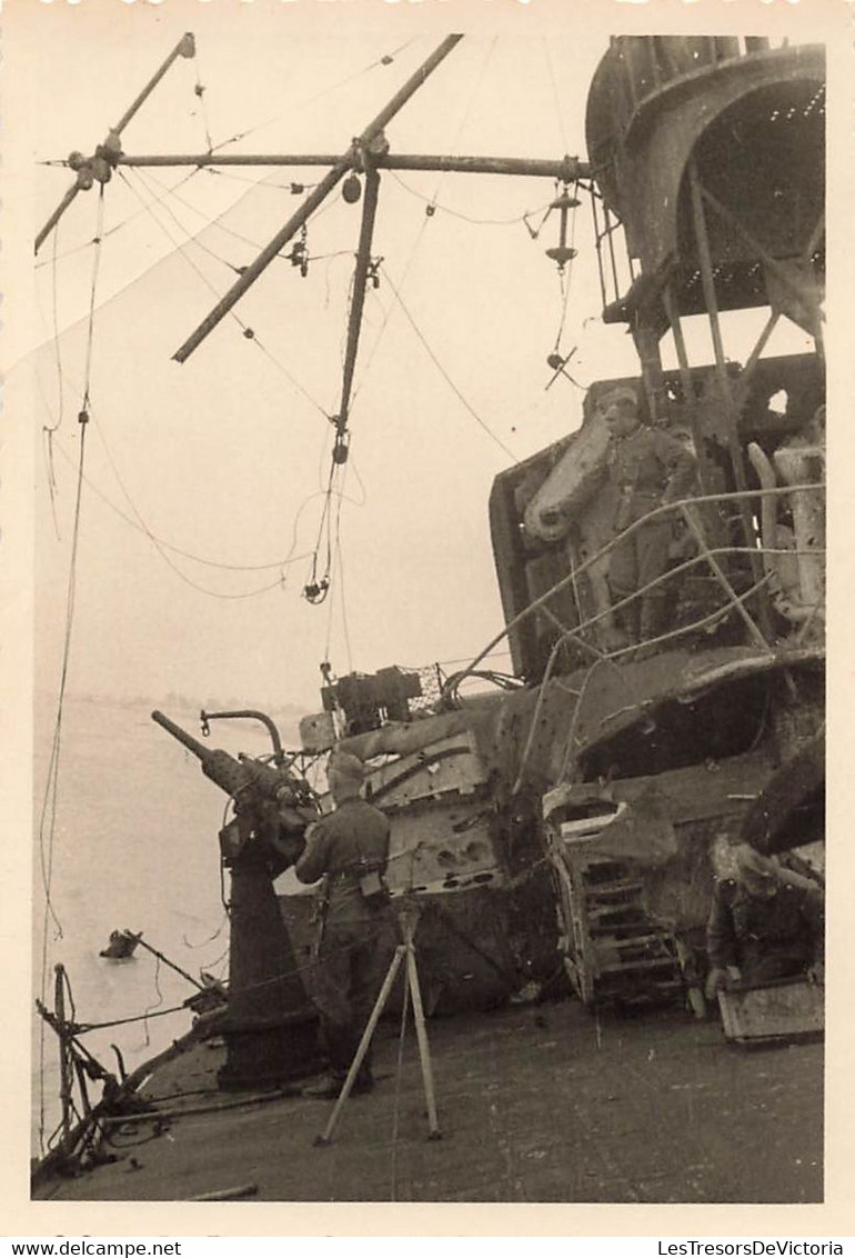 Lot De 32 Petites Photographies De Soldats Allemands à Dunkerque - épave - Bateau Echoué - Guerre - - Guerre, Militaire