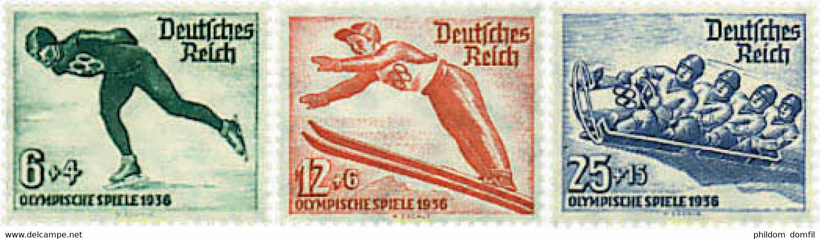 70357 MNH ALEMANIA 1935 4 JUEGOS OLIMPICOS INVIERNO GARMISCH 1936 - Winter 1936: Garmisch-Partenkirchen