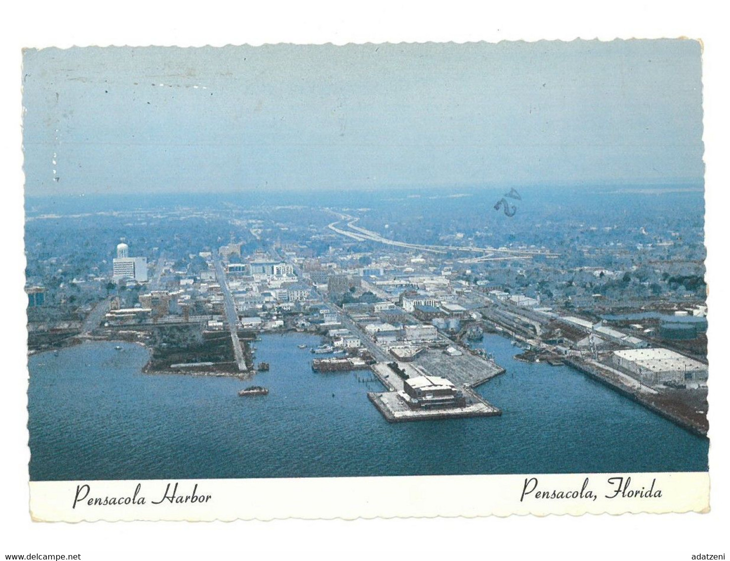 BR1365 Pensacola Harbor Florida Viaggiata 1983 Verso Roma - Pensacola