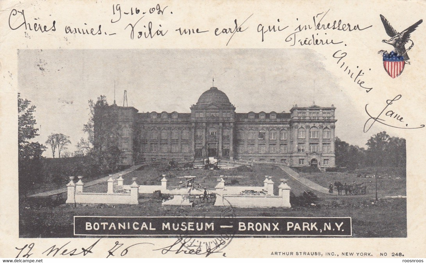 CP US - NEW YORK - BRONX PARK - BOTANICAL MUSEUM -1902 - Bronx