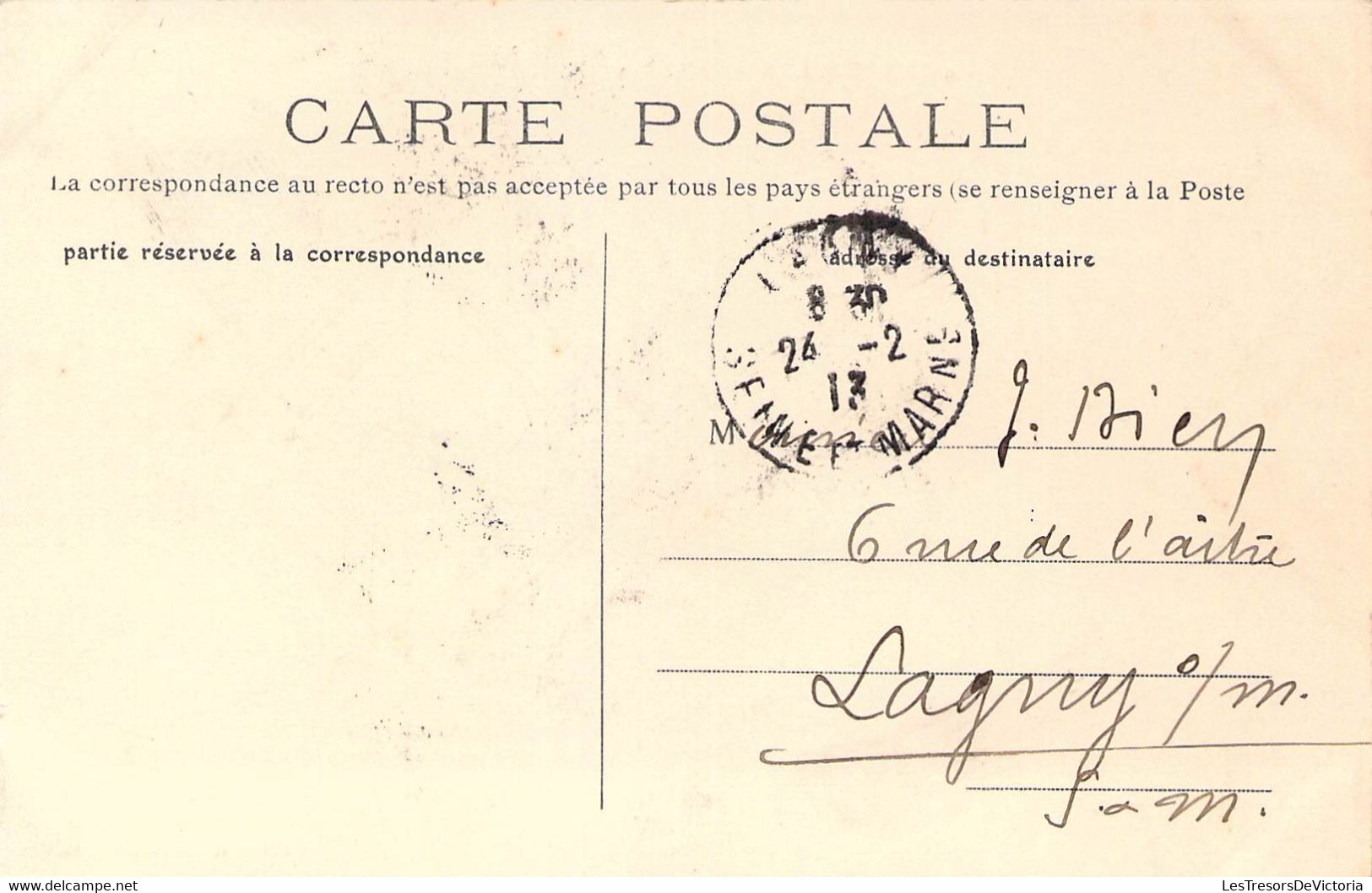 CPA France - Val D'Oise - Sarcelles - L'Eglise - Edition Carameaux Tabacs - Oblitérée 24 Février 1913 Seine Et Marne - Sarcelles