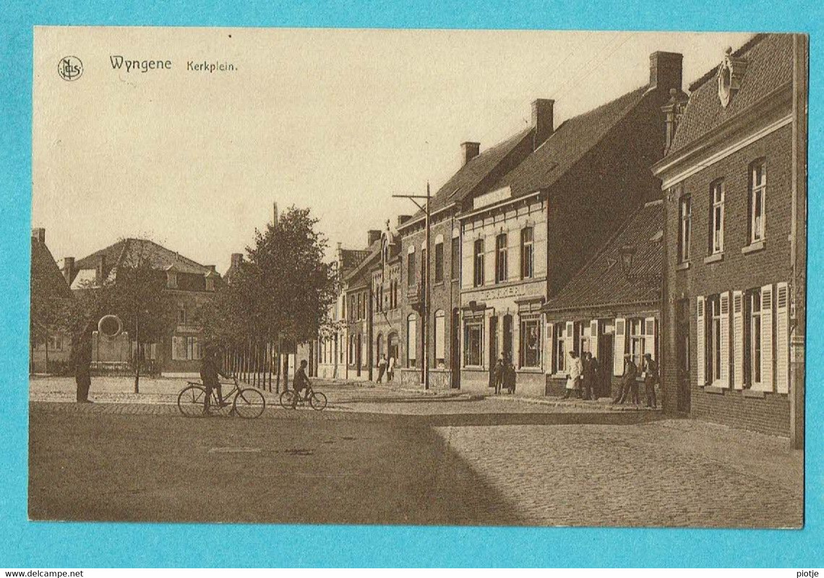 * Wingene - Wyngene (Tielt - West Vlaanderen) * (Uitg Drukker Anseeuw) Kerkplein, Imprimerie, Drukkerij Animée, Vélo - Wingene