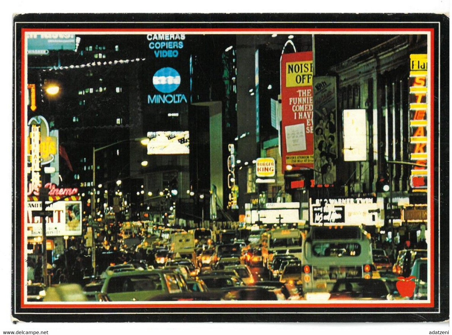 BR1374 New York City Times Square Viaggiata 1988 Verso Roma - Time Square