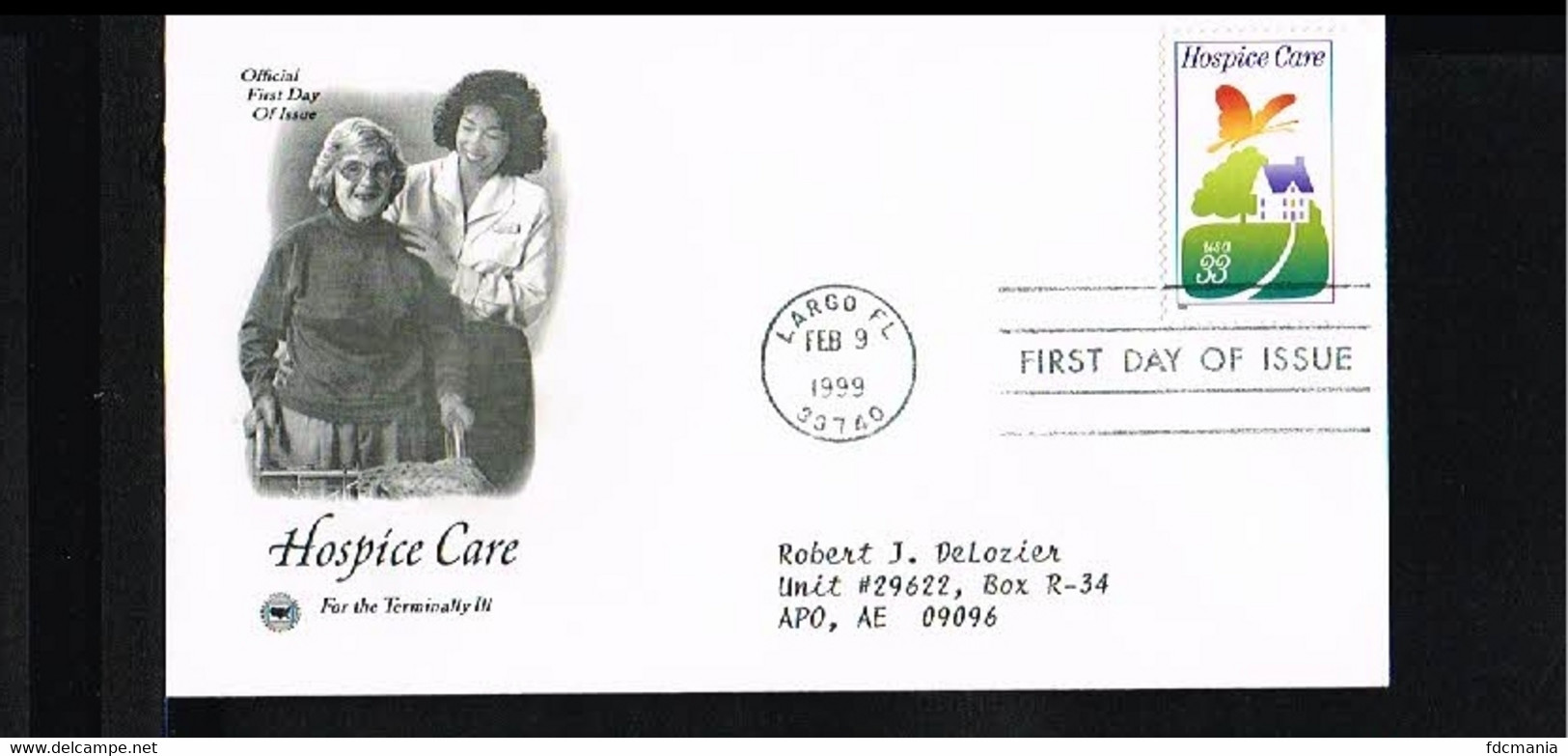 1999 - USA FDC Mi. 3074 - Health & Medicine - Hospice Care [P04_872] - 1991-2000