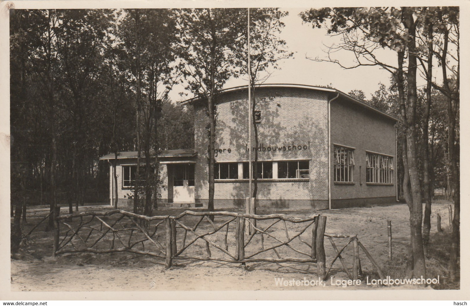 4893108Westerbork, Lagere Landbouwschool. (FOTOKAART) (Kleine Vouwen In De Hoeken) - Altri & Non Classificati