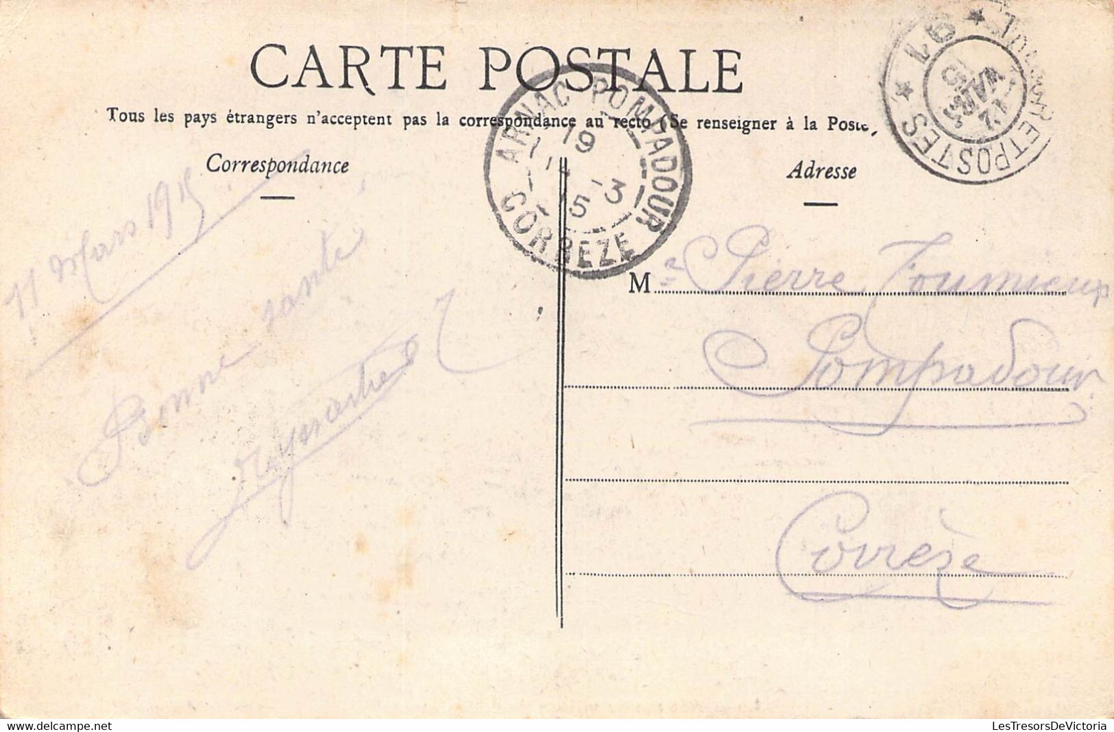 CPA France - La Grande Rue Du Village De Bon Espoir D'après Illustration - Oblitérée 1915 - Vélo - Militaire - Guerre 1914-18
