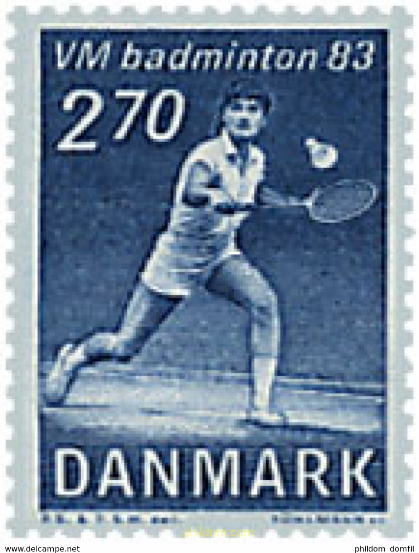 96168 MNH DINAMARCA 1983 CAMPEONATOS DEL MUNDO DE BADMINTON - Badminton