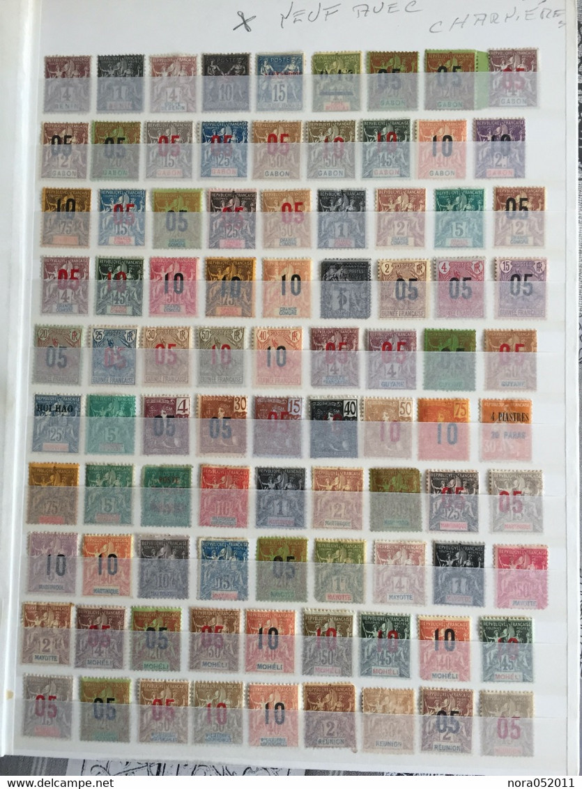 Colonie Française en album Neuf*/ oblitéré voir photos de très bon timbres Remise en vente suite a une enchère avortée