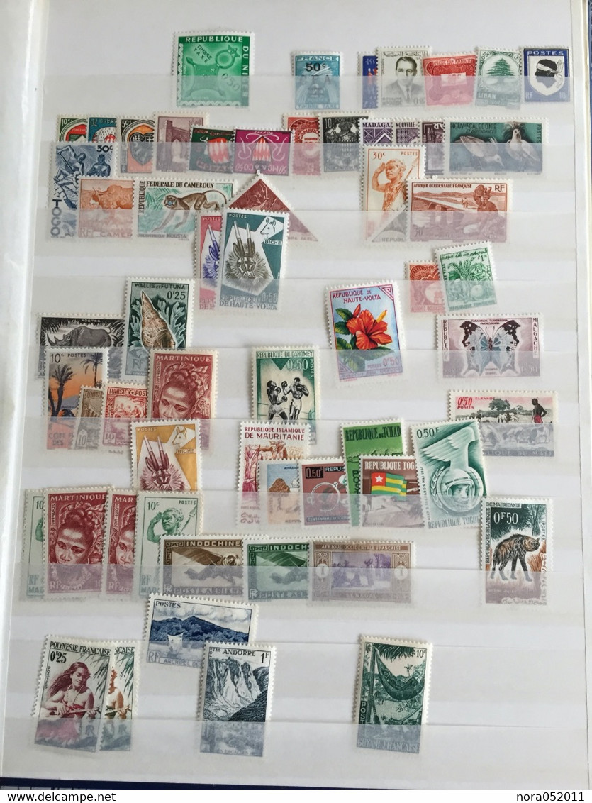 Colonie Française en album Neuf*/ oblitéré voir photos de très bon timbres Remise en vente suite a une enchère avortée