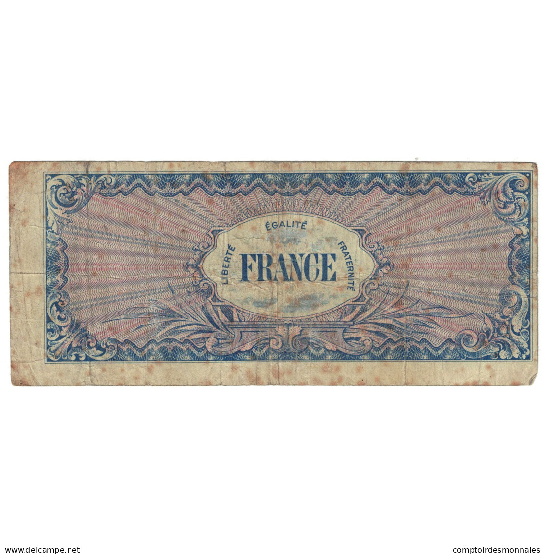 France, 100 Francs, Drapeau/France, 1944, 12463693, "erreur Massicotage", TB - 1944 Drapeau/Francia