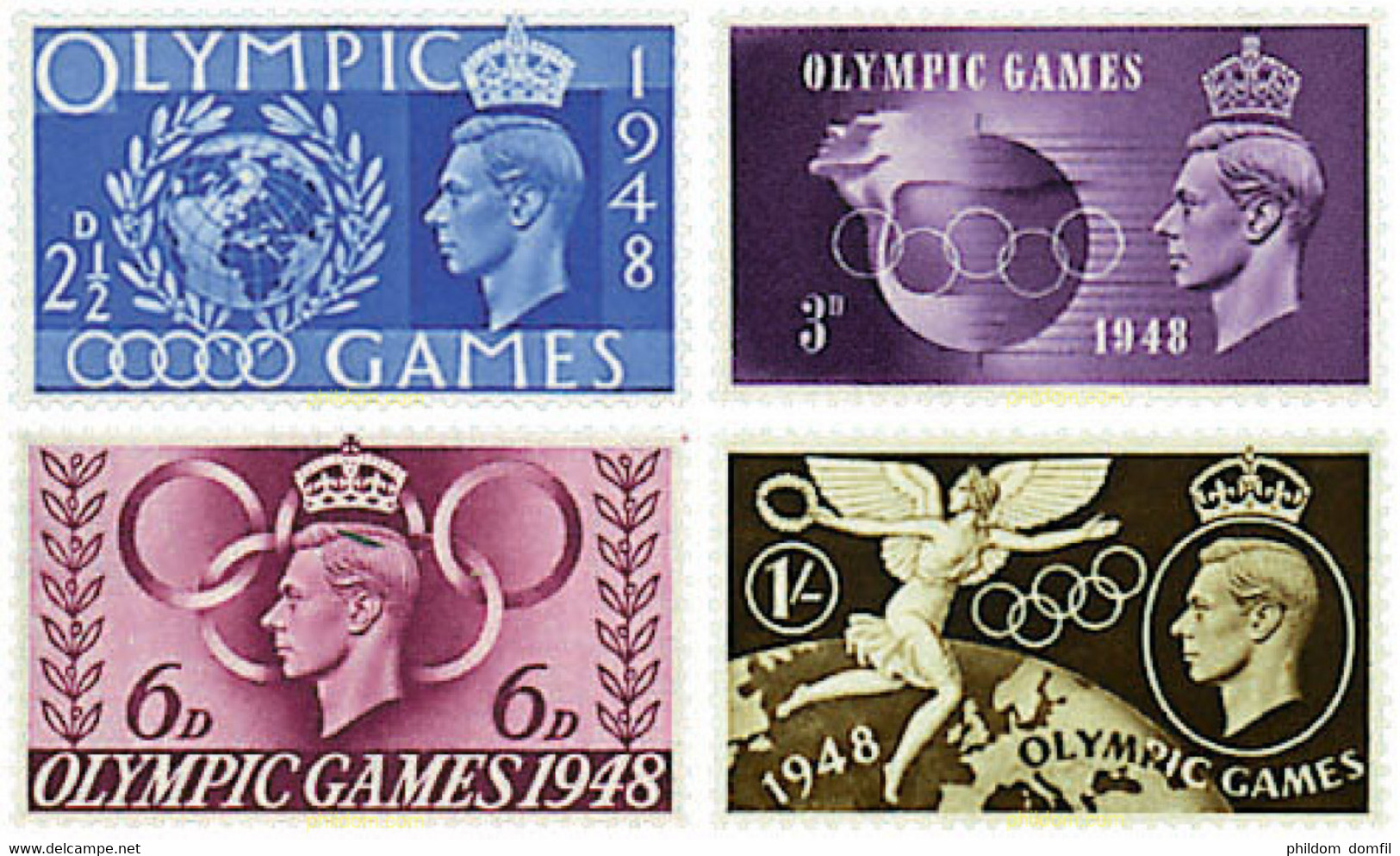 66089 HINGED GRAN BRETAÑA 1948 14 JUEGOS OLIMPICOS VERANO LONDRES 1948 - Sommer 1948: London