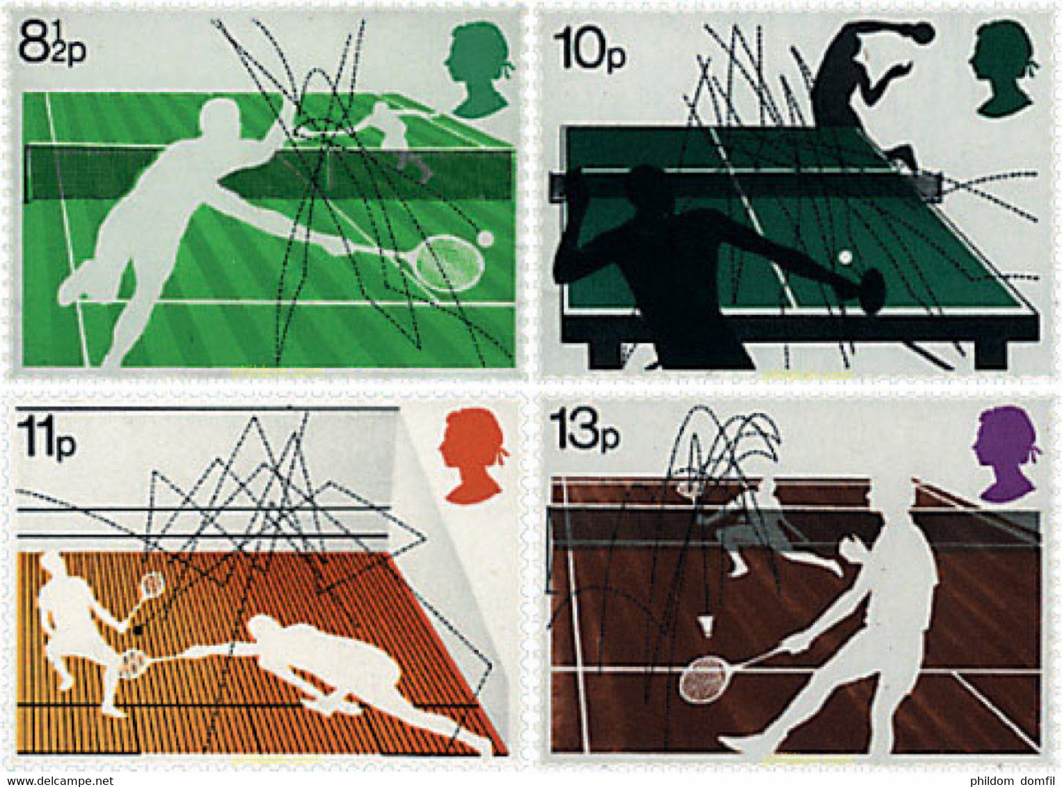 66110 MNH GRAN BRETAÑA 1977 DEPORTES DE RAQUETA - Badminton