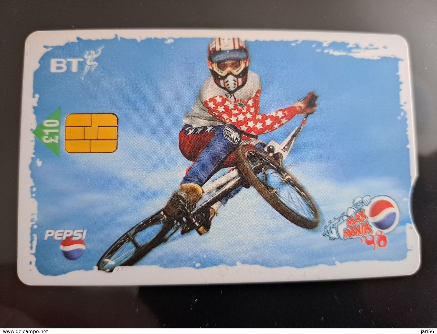 GREAT BRETAGNE  CHIPCARDS / PEPSI/EXTREME SPORTS /NATIONAL EXPRESS       10 POUND   USED  CONDITION      **11930** - BT General
