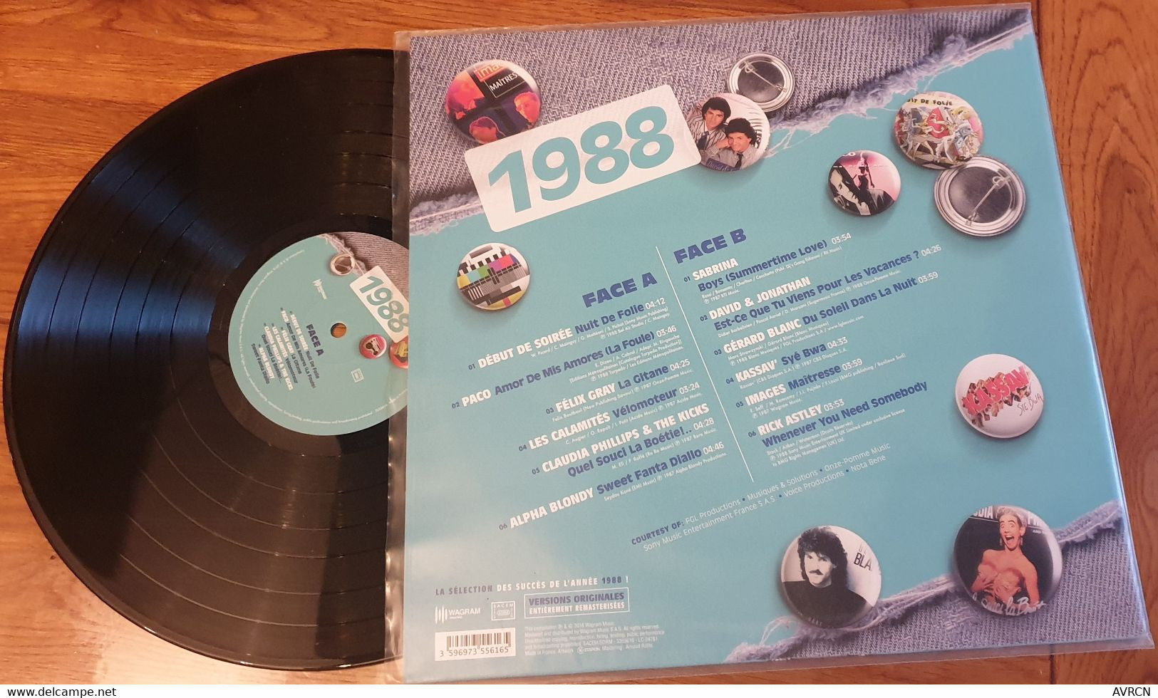 VINYLE 33 TRS – Mes Années 80 - 1988 - Compilations