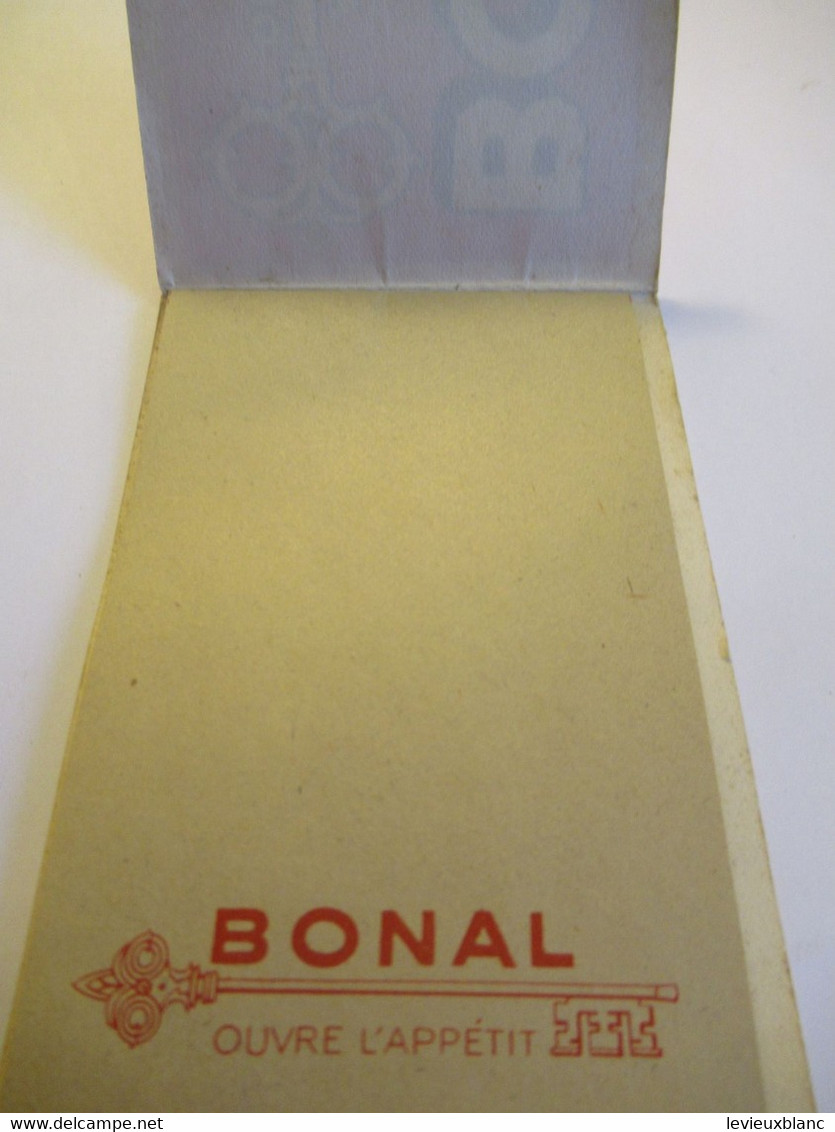 Petit Carnet De Bar Publicitaire/BONAL Apéritif Ouvre L'appétit/St-Laurent Du Pont /ISERE/Vers 1930-1950       BNPC18 - Alcohols