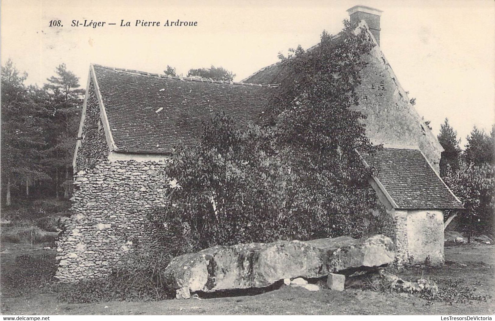 CPA Belgique - Luxembourg - Saint Léger - La Pierre Ardoue - Librairie Nouvelle - Rambouillet - Oblitérée 1911 - Saint-Leger