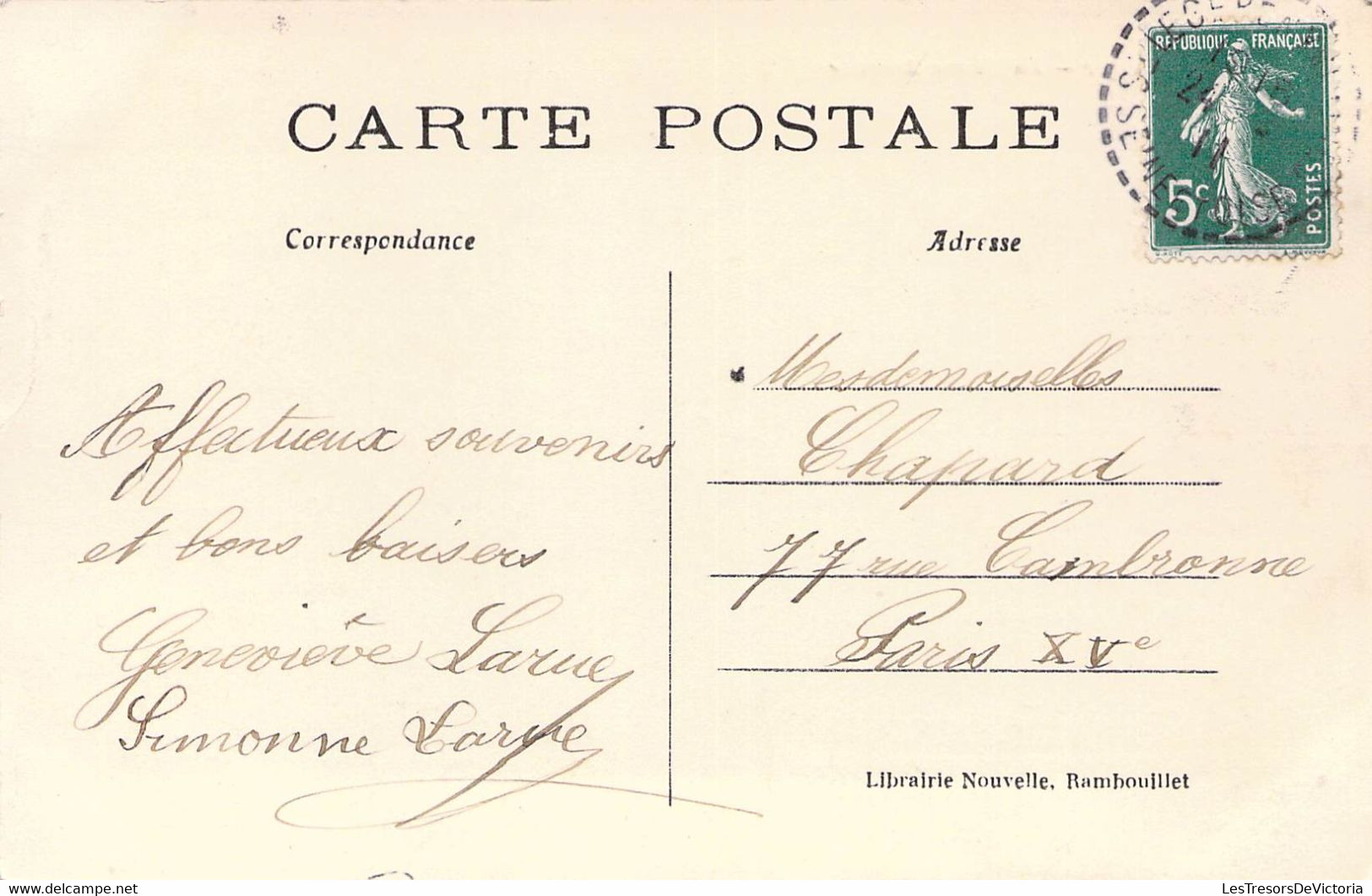 CPA Belgique - Luxembourg - Saint Léger - La Pierre Ardoue - Librairie Nouvelle - Rambouillet - Oblitérée 1911 - Saint-Leger