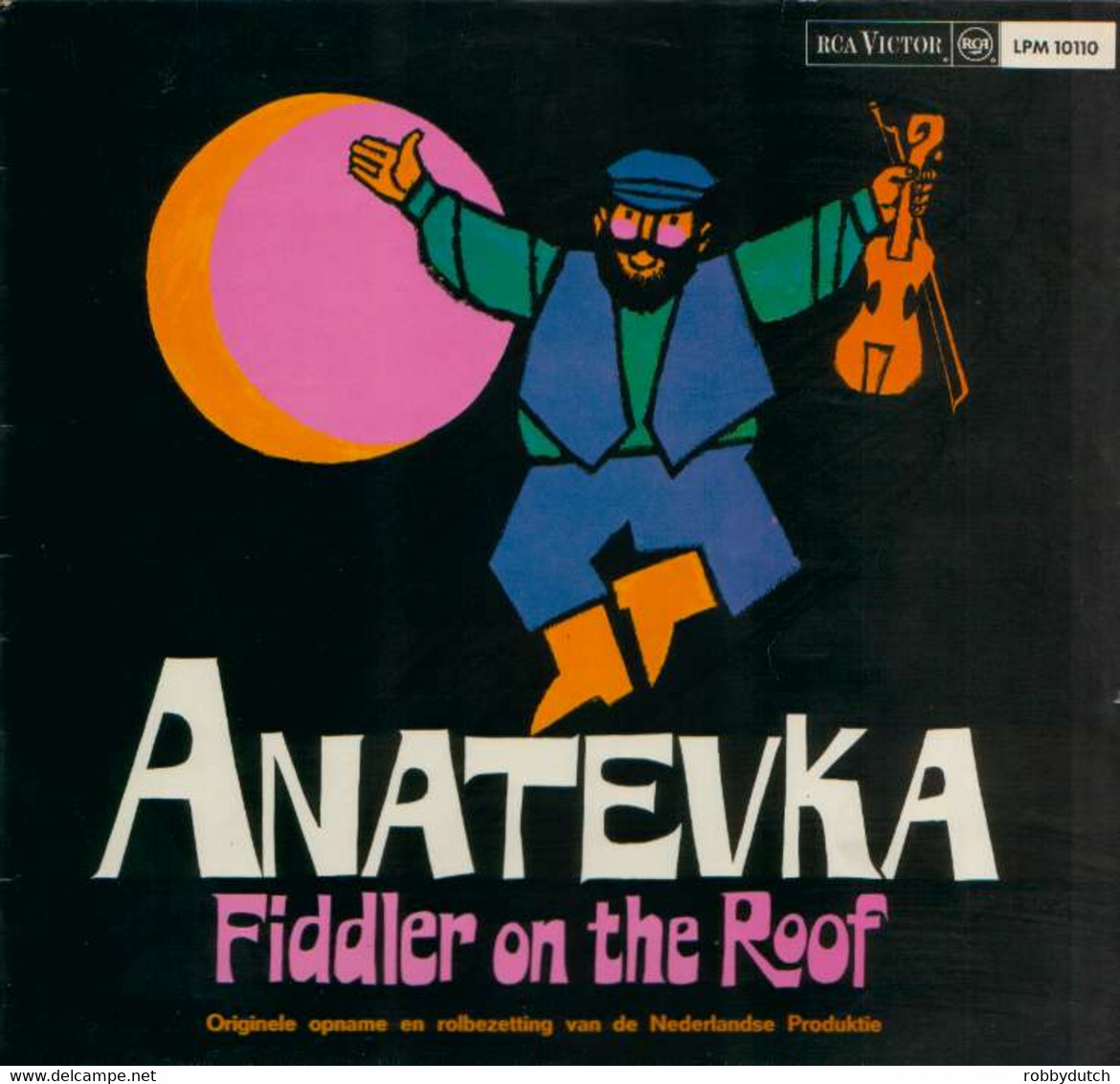 * LP *  ANATEVKA (FIDDLER ON THE ROOF) (Holland 1968 Mono EX!!) - Musicales