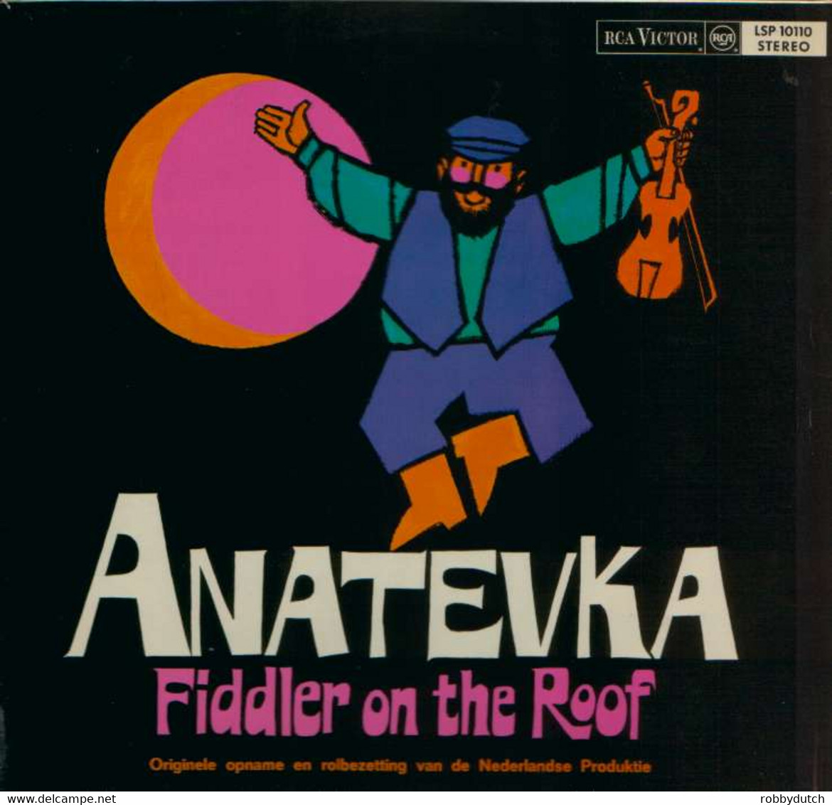 * LP *  ANATEVKA (FIDDLER ON THE ROOF) (Holland 1968 Stereo EX!!) - Musicals