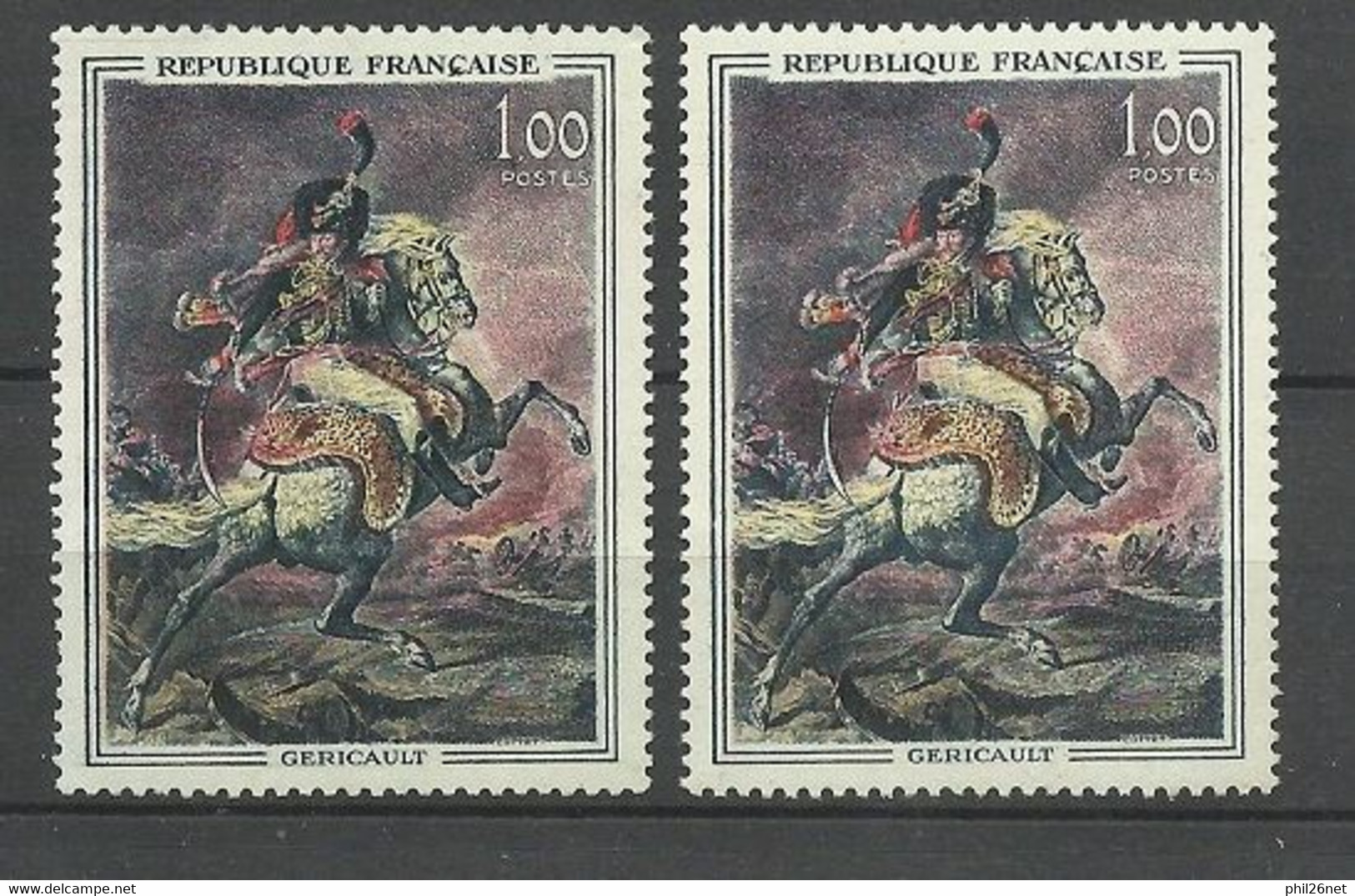 France N°1365 Et 1365a  Sabre Ensanglanté    Neufs  * *   B/TB Voir Scans Soldé  ! ! ! - Unused Stamps