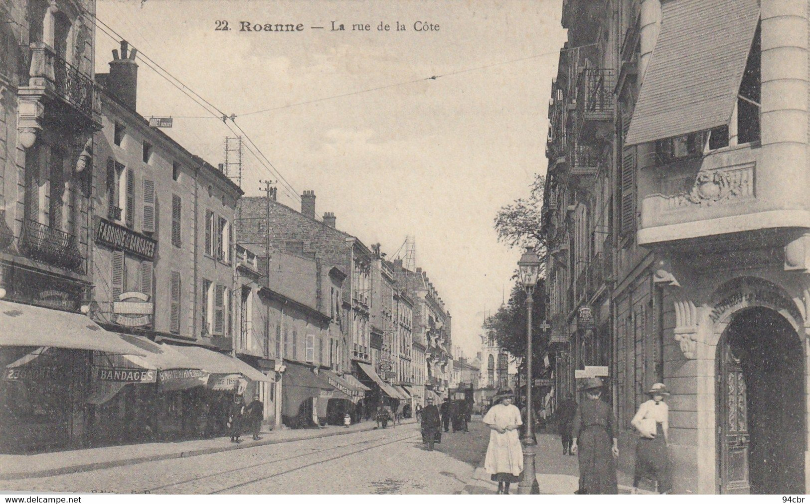 CPA (42) ROANNE La Rue De La Cote - Roanne