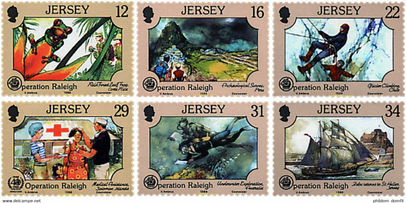 66584 MNH JERSEY 1988 OPERACION RALEIGH - Immersione