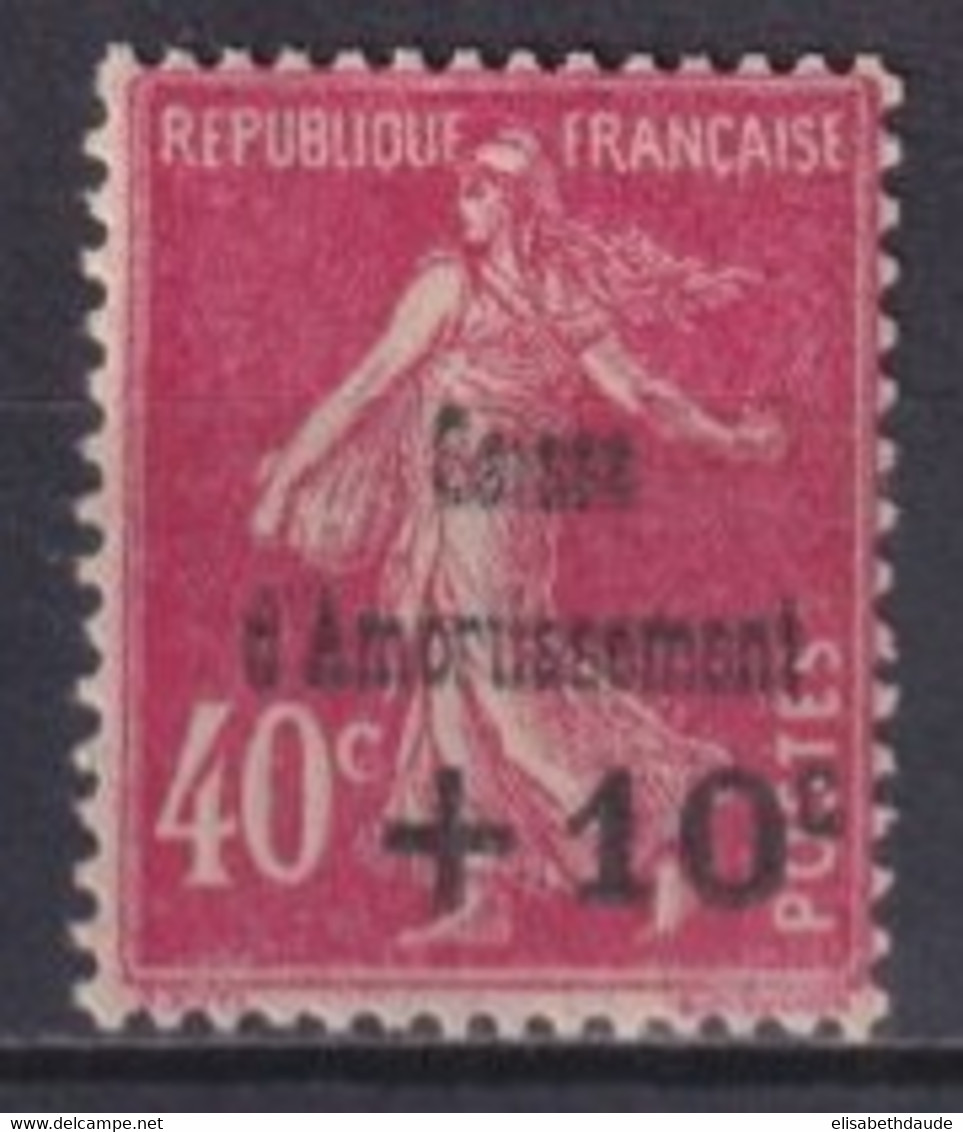 1930 - YVERT N° 266 ** MNH  - COTE = 85 EUR. - SEMEUSE CAISSE D'AMORTISSEMENT - 1927-31 Cassa Di Ammortamento