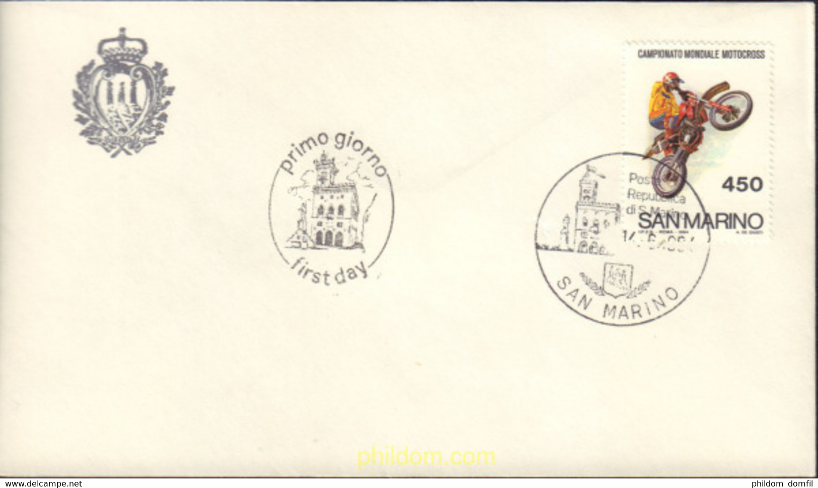 377042 MNH SAN MARINO 1984 CAMPEONATOS DEL MUNDO DE MOTOCROSS - Used Stamps