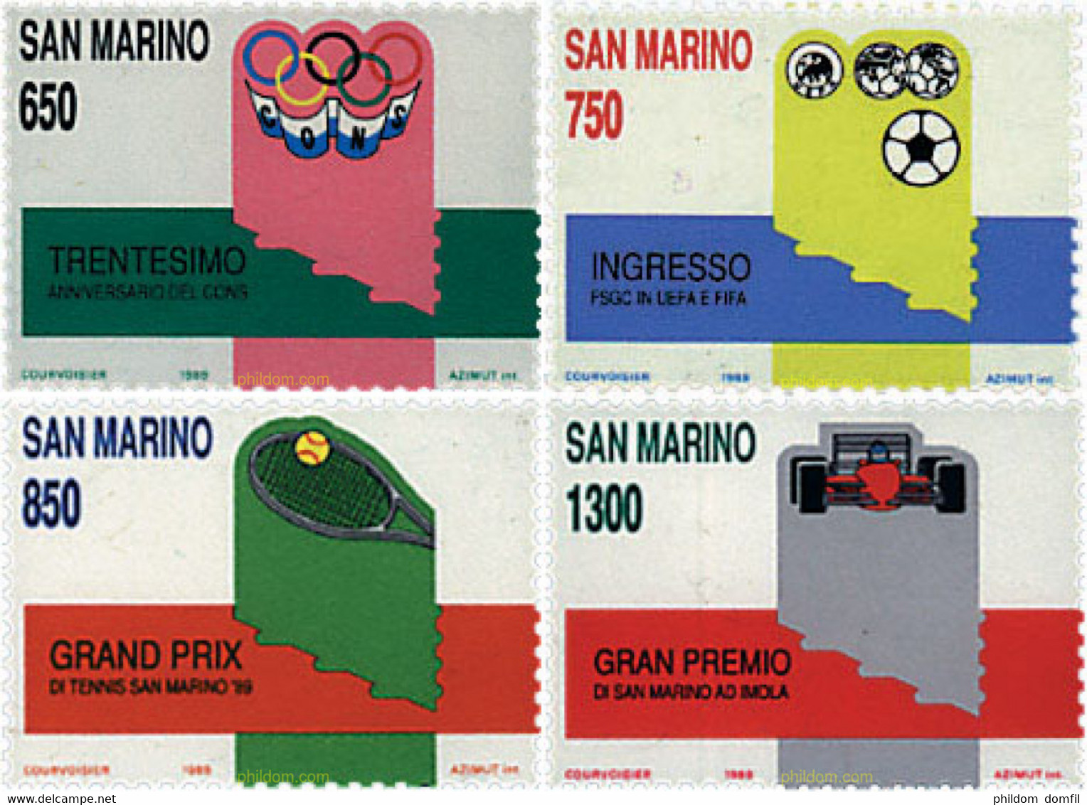 70369 MNH SAN MARINO 1989 DEPORTES - Gebruikt