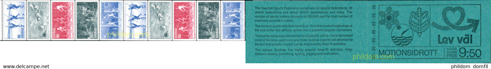 1892 MNH SUECIA 1977 DEPORTES POPULARES - Badminton