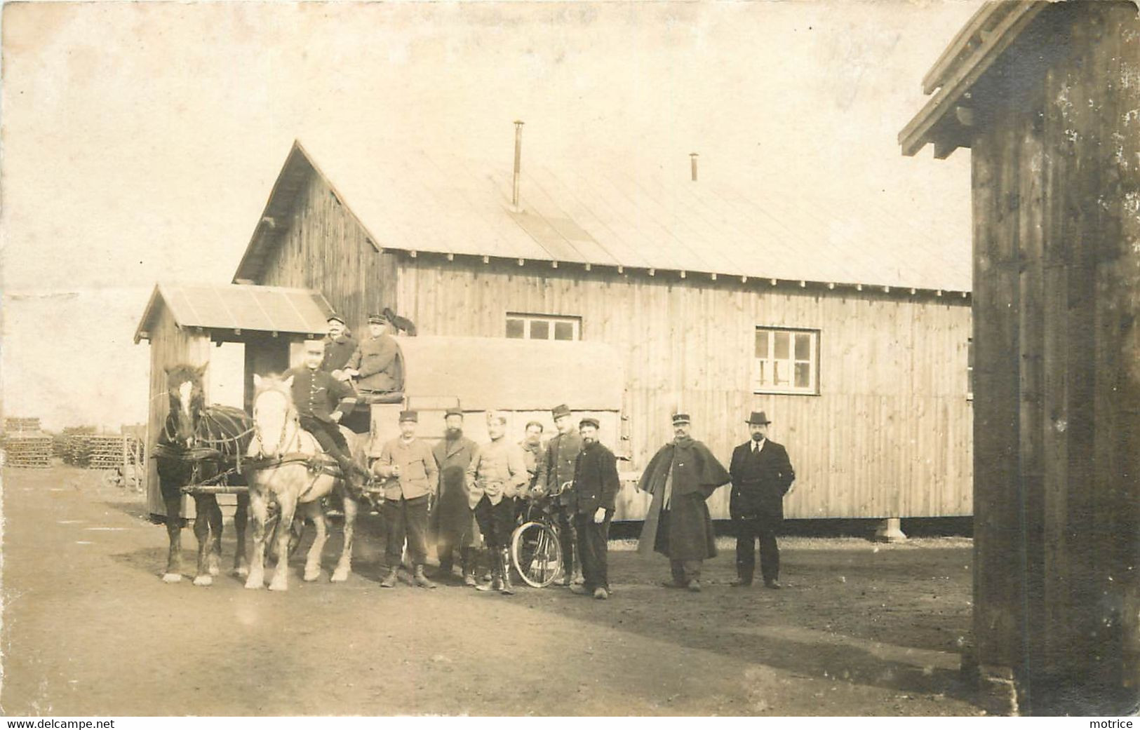 AUNEAU - Camp Militaire, Carte Photo, Cachet Cie De Sapeurs  Ouvriers Du Génie Annexe D'Auneau. - Auneau