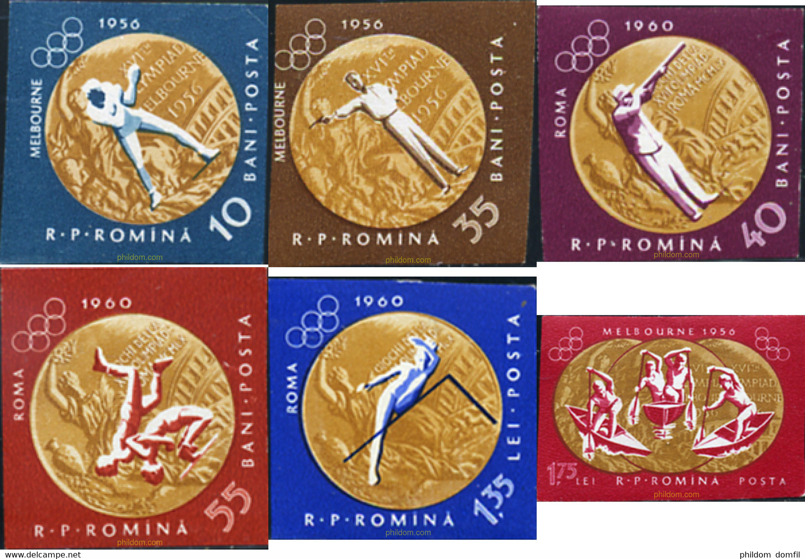 15288 MNH RUMANIA 1961 16 JUEGOS OLIMPICOS VERANO MELBOURNE 1956 - 17 JUEGOS OLIMPICOS VERANO ROMA 1960 - Water Polo